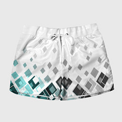 Женские шорты Geometric pattern Геометрический узор ромбы