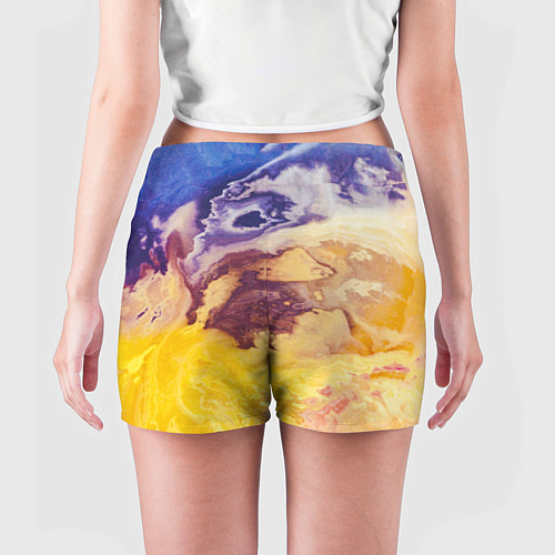 Женские шорты Тайфун Красок / 3D-принт – фото 4