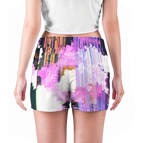 Женские шорты Glitch art Fashion trend / 3D-принт – фото 4