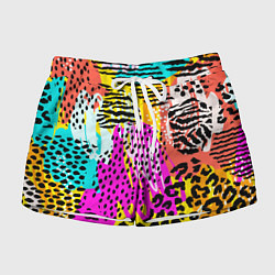Шорты женские LEOPARD TEXTURE, цвет: 3D-принт
