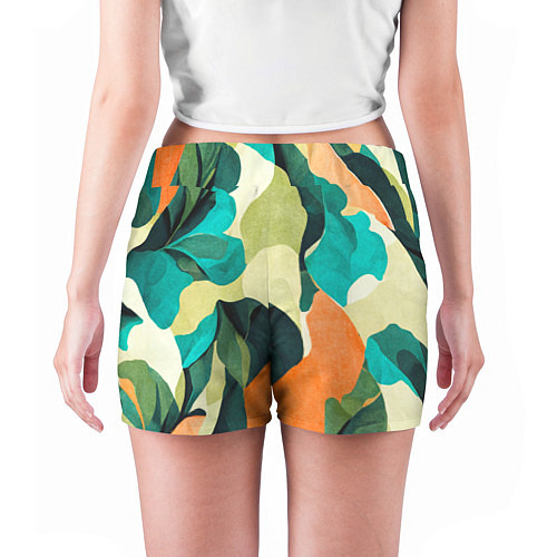 Женские шорты Multicoloured camouflage / 3D-принт – фото 4