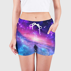 Шорты женские Космическая воронка, цвет: 3D-принт — фото 2