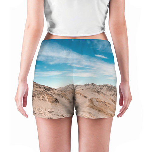 Женские шорты Небо и песок / 3D-принт – фото 4