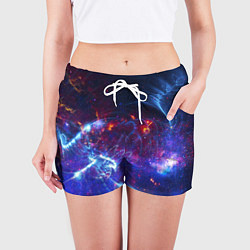 Шорты женские Абстрактное космическое пространство, цвет: 3D-принт — фото 2