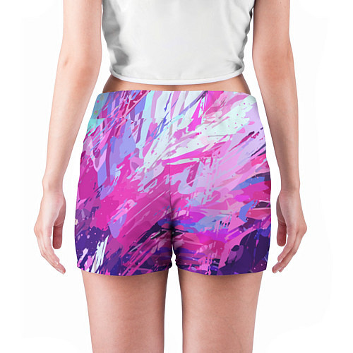 Женские шорты Фиолетовые оттенки / 3D-принт – фото 4
