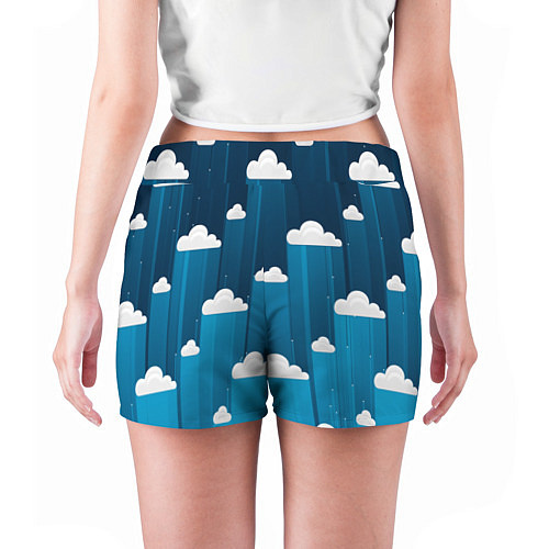 Женские шорты Night clouds / 3D-принт – фото 4