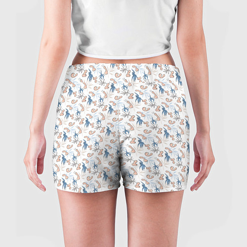 Женские шорты Пенис и растения / 3D-принт – фото 4