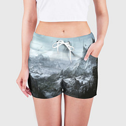 Шорты женские Природа Скайрима, цвет: 3D-принт — фото 2