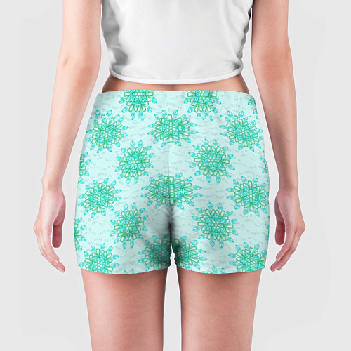 Женские шорты Цветок и завитушка / 3D-принт – фото 4