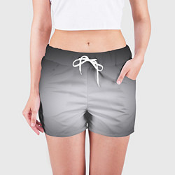 Шорты женские Серебристый градиент, цвет: 3D-принт — фото 2