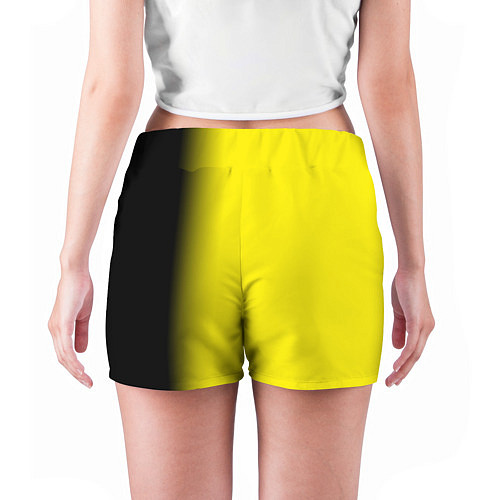 Женские шорты И черный и желтый / 3D-принт – фото 4