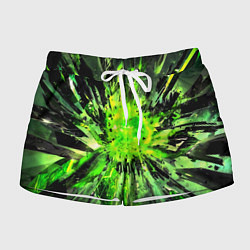 Женские шорты Fractal green explosion