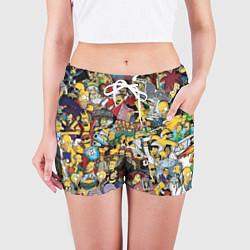Шорты женские Simpsonhistory, цвет: 3D-принт — фото 2