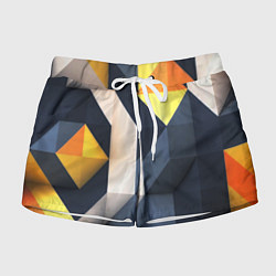 Женские шорты Полосы геометрия узор