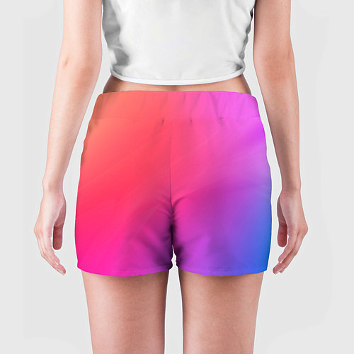 Женские шорты Цветной градиент / 3D-принт – фото 4