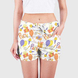 Шорты женские Party style, цвет: 3D-принт — фото 2