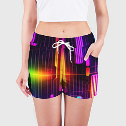 Шорты женские Неонка, цвет: 3D-принт — фото 2