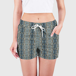 Шорты женские Мраморные цепи, цвет: 3D-принт — фото 2