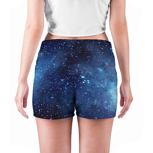Женские шорты Звездное небо - нейросеть / 3D-принт – фото 4
