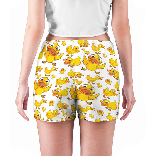 Женские шорты Yellow ducklings / 3D-принт – фото 4