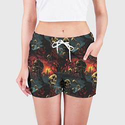 Шорты женские Нечистый дух, цвет: 3D-принт — фото 2