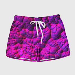 Женские шорты Объемная розовая текстура