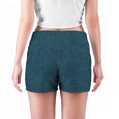 Женские шорты Серо-синяя текстура / 3D-принт – фото 4