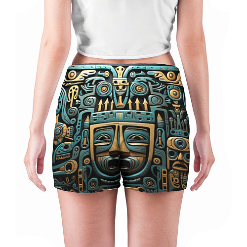 Женские шорты Рисунок в египетском стиле / 3D-принт – фото 4
