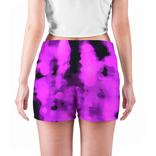 Женские шорты Узор фиолетовая нежность / 3D-принт – фото 4