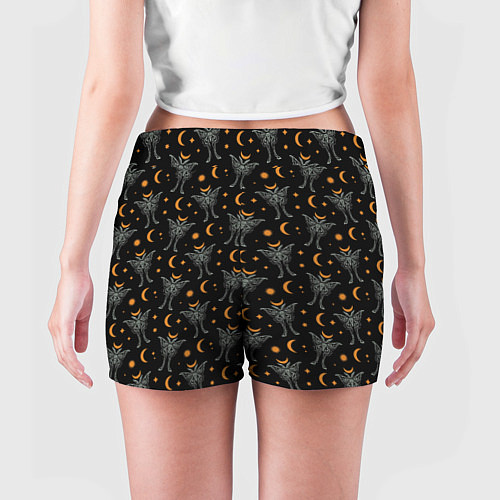 Женские шорты Лунные мотыльки / 3D-принт – фото 4