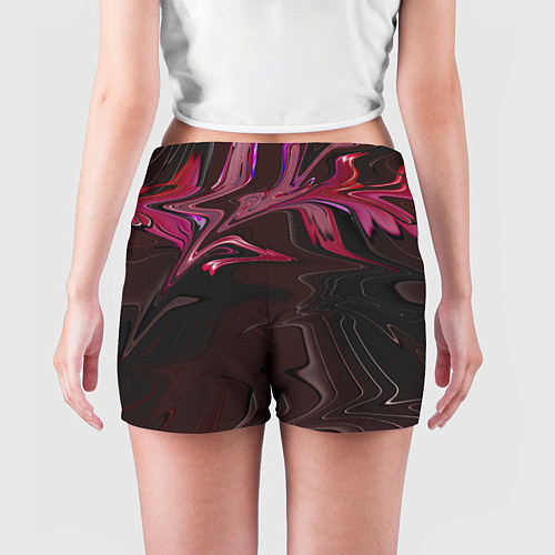 Женские шорты Шоколадный расплав и желе / 3D-принт – фото 4