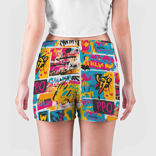 Женские шорты В стиле поп арт / 3D-принт – фото 4