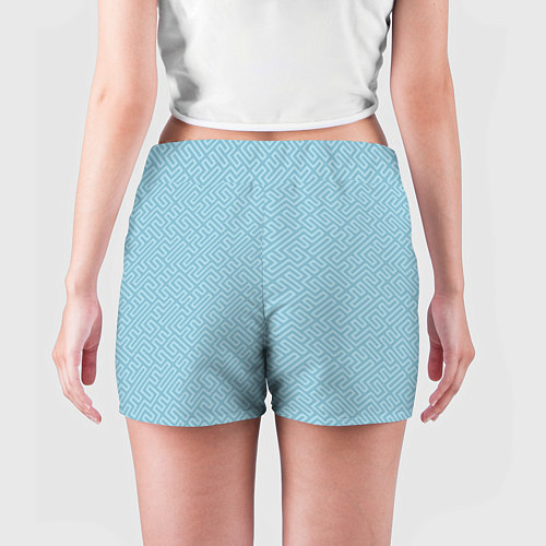 Женские шорты Паттерн из простых линий / 3D-принт – фото 4