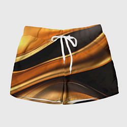 Шорты женские Yellow black style, цвет: 3D-принт