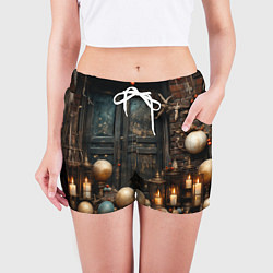 Шорты женские Витрина игрушечек, цвет: 3D-принт — фото 2