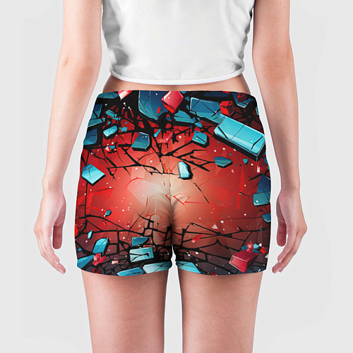 Женские шорты Взрыв камне абстракция / 3D-принт – фото 4