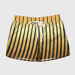Женские шорты Золотой тигровый