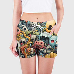 Шорты женские Странная абстракция, цвет: 3D-принт — фото 2