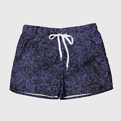 Шорты женские Абстракция брызги фиолетовый, цвет: 3D-принт