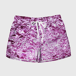 Женские шорты Сверкающая розовая фактура фольги