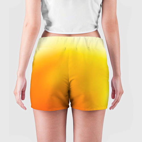 Женские шорты Яркий оранж / 3D-принт – фото 4