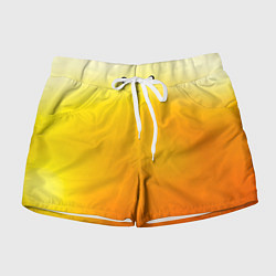 Шорты женские Яркий оранж, цвет: 3D-принт