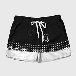 Шорты женские Among us геометрия, цвет: 3D-принт