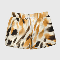 Шорты женские Акварельные полосы, цвет: 3D-принт