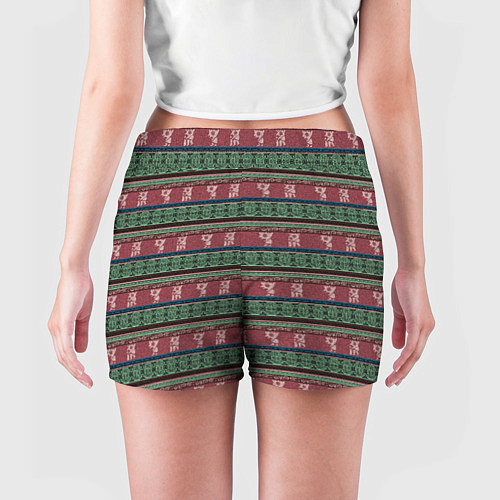 Женские шорты Древняя Мексика / 3D-принт – фото 4