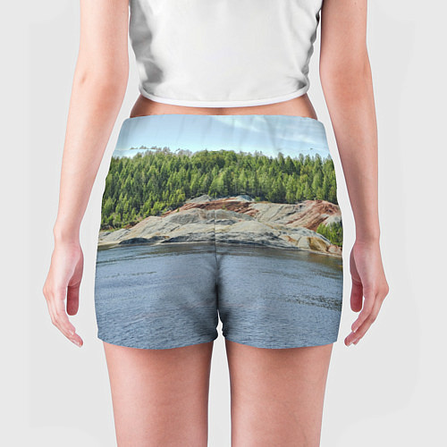 Женские шорты Троицко-байновское месторождение глины / 3D-принт – фото 4