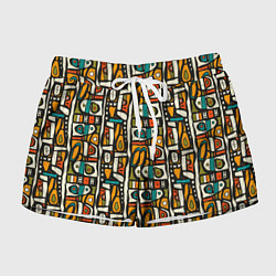 Шорты женские Африканские этно узоры, цвет: 3D-принт