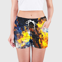 Шорты женские Космическая абстракция, цвет: 3D-принт — фото 2
