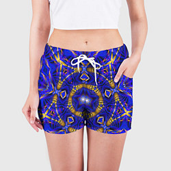 Шорты женские Оптический узор текстура, цвет: 3D-принт — фото 2