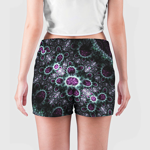 Женские шорты Фрактальный узор геометрия / 3D-принт – фото 4